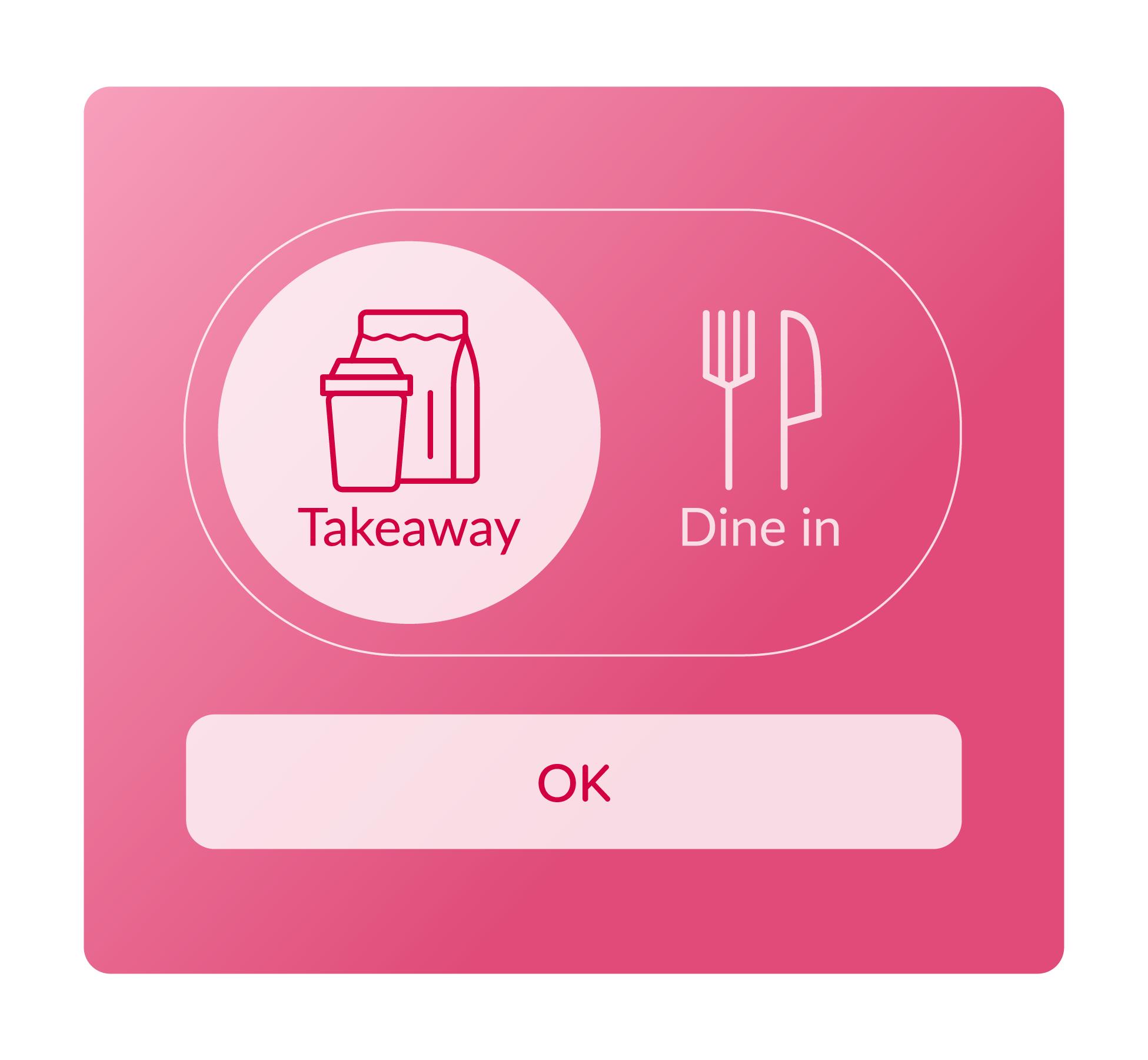 Takeaway or Dine in